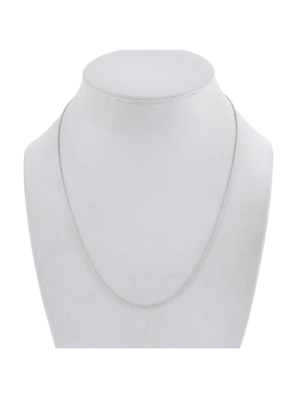 Vintage Italian Sterling Silver 925 Cable Link Chain Necklace 18"